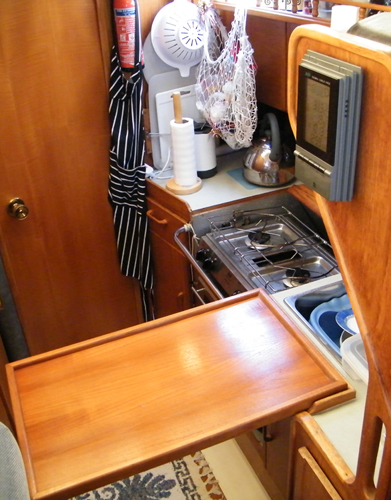 Galley with table