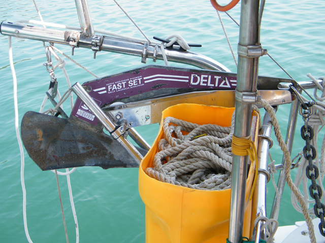 Stern anchor arrangement